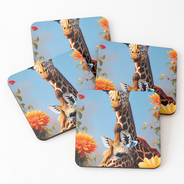 Item preview, Colorful Floral Giraffe Flower Artwork  designed and sold by ShopSunday.