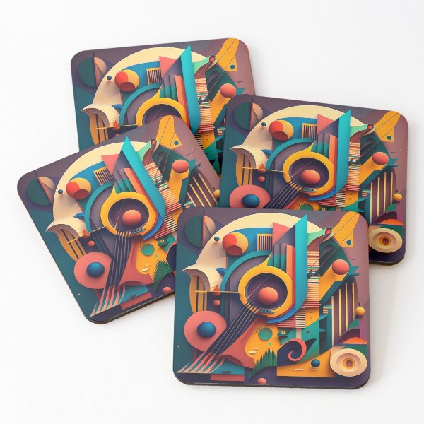 Item preview, Abstract, Volumetric, Vibrant and Colorful (Vasili Kandinsky) designed and sold by CinEmmaDesign.