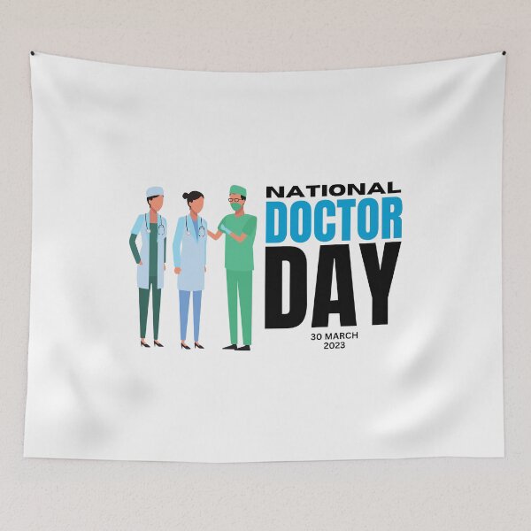 Item preview, national doctor day 30 march 2023 designed and sold by xkiyal Art.