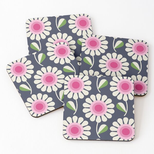 Item preview, 2715 F - retro flowers pattern designed and sold by RouCouCou.