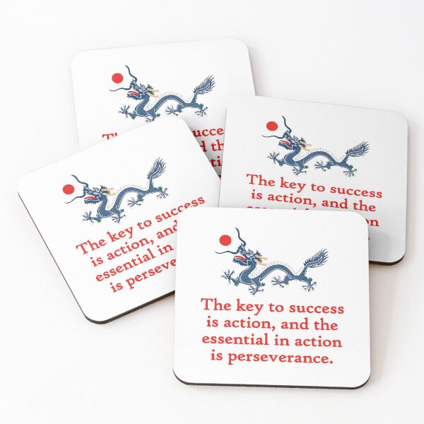 Item preview, The Key To Success Is Action - Perseverance Quote designed and sold by CrankyOldDude.