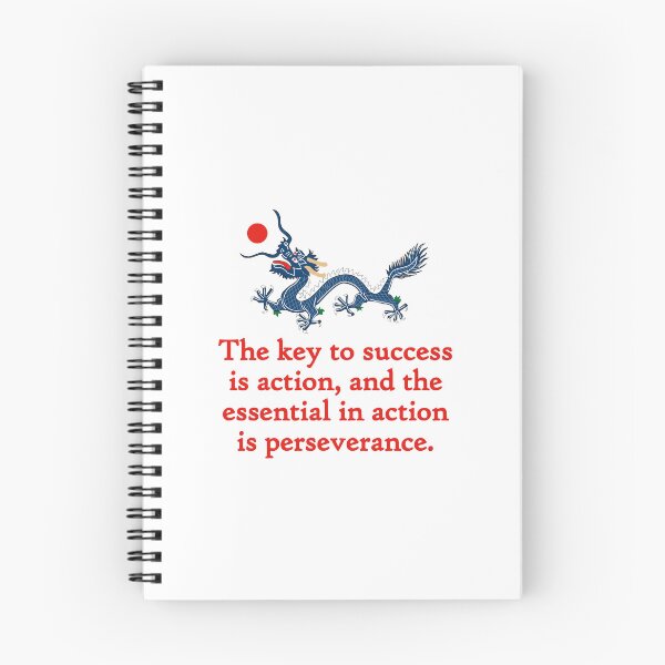 Item preview, The Key To Success Is Action - Perseverance Quote designed and sold by CrankyOldDude.