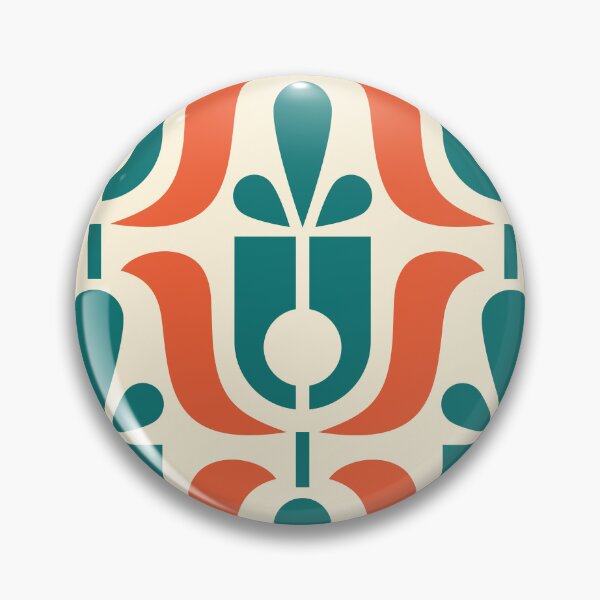 Item preview, 2716 B - midcentury flowers pattern designed and sold by RouCouCou.