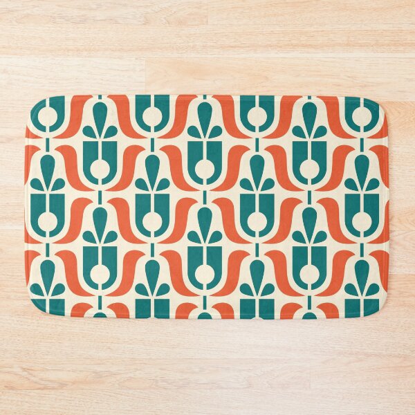 Item preview, 2716 B - midcentury flowers pattern designed and sold by RouCouCou.