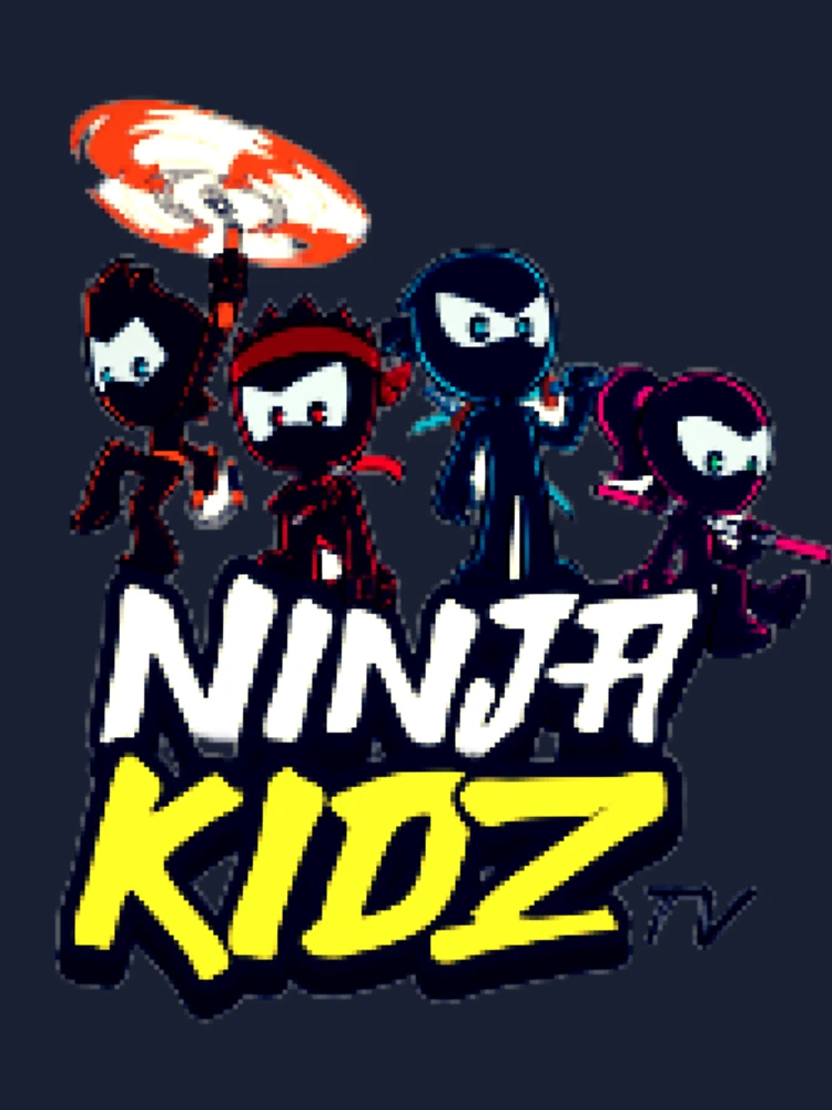 Ninja Kidz Cartoon Stripe Classic Tee - Orange Ninja© – Ninja Kidz TV