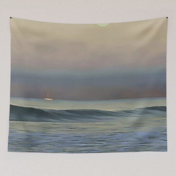 Item preview, Pastel Pink and Blue Dalyan Beach Sunset  designed and sold by taiche.