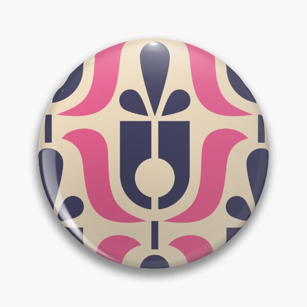 Item preview, 2716 D - midcentury flowers pattern designed and sold by RouCouCou.