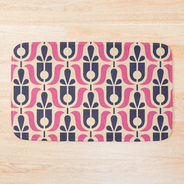 Item preview, 2716 D - midcentury flowers pattern designed and sold by RouCouCou.