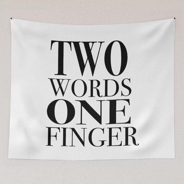 Item preview, Two words one finger. designed and sold by Design21.