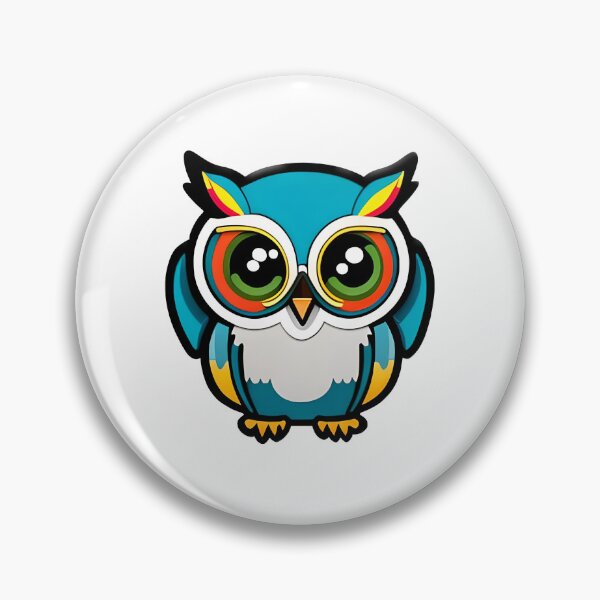 Item preview, Happy Colorful Owl  designed and sold by urbsrepublic.