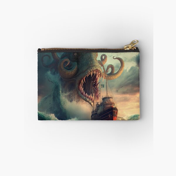 Item preview, Sea Monster About To Swallow a Ship Digital Painting, Scary - Original Artwork designed and sold by CloudofKnowing.