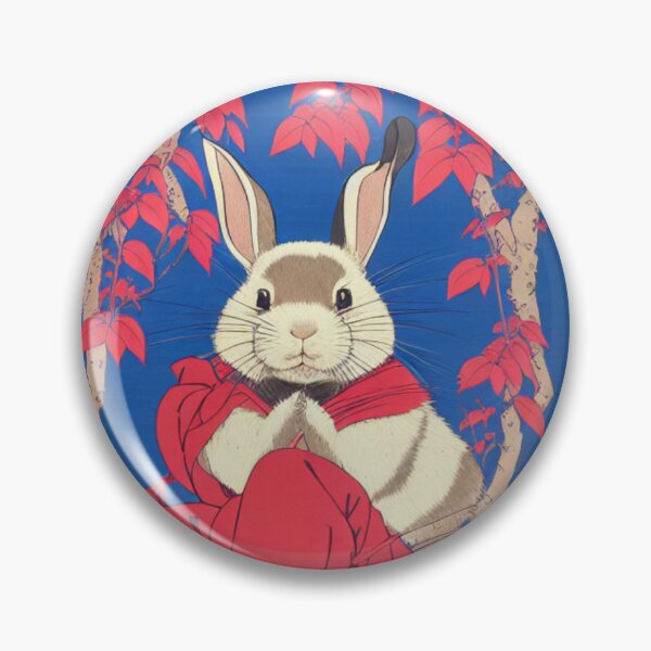 Item preview, Lovely White Giant Rabbit Praying in Autumn designed and sold by wigobun.