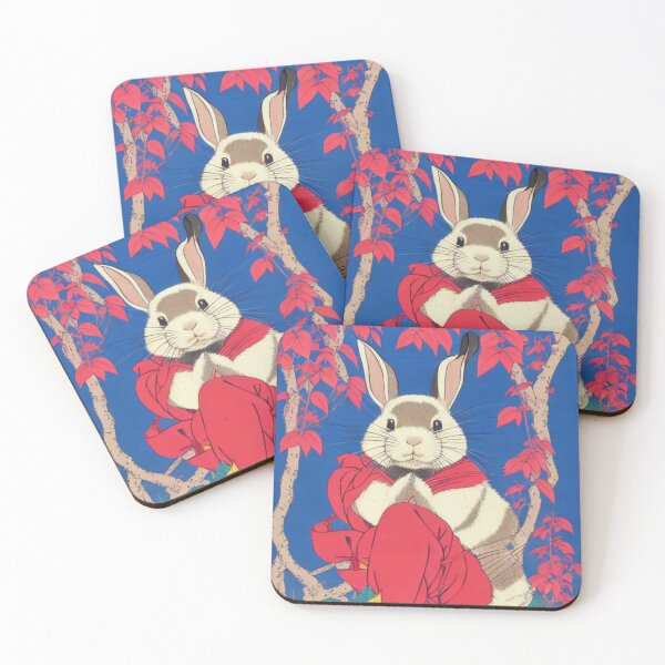 Item preview, Lovely White Giant Rabbit Praying in Autumn designed and sold by wigobun.