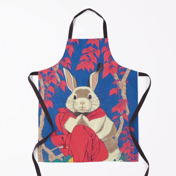 Item preview, Lovely White Giant Rabbit Praying in Autumn designed and sold by wigobun.