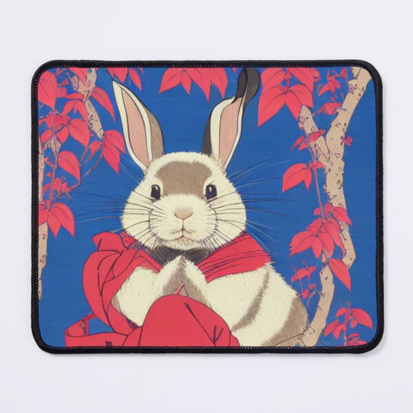 Item preview, Lovely White Giant Rabbit Praying in Autumn designed and sold by wigobun.