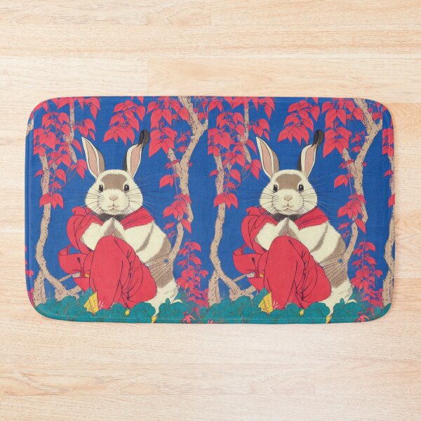Item preview, Lovely White Giant Rabbit Praying in Autumn designed and sold by wigobun.