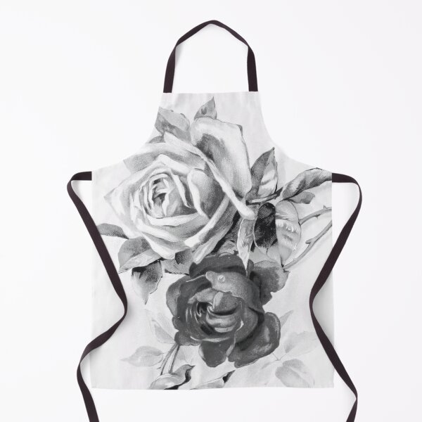 Item preview, black and white flower rose pattern designed and sold by JD369.