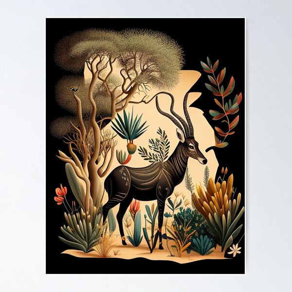 Antelope Mirage Poster