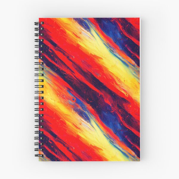 Item preview, Patrón de pintura al óleo azul amarillo rojo designed and sold by Dannypryce.