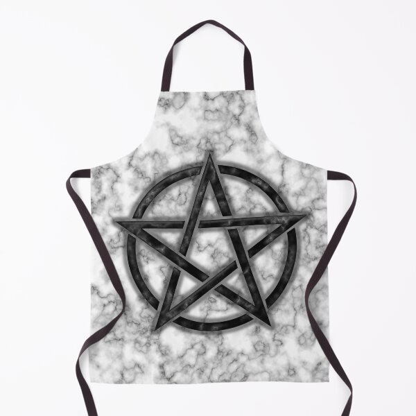 Item preview, Black Pentacle on White Marble designed and sold by SolarCross.