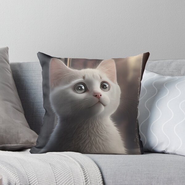 Aperçu de l'œuvre Chat regardant par la fenêtre, illustration de chaton adorable avec de belles fourrures et des expressions de visage drôles créées avec une technologie de l'IA générative créée et vendue par outsiderzone.