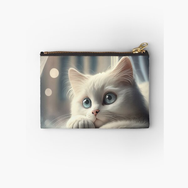 Item preview, cat looking out the window, Illustration of adorable kitten with nice fur and funny face expressions created with Generative AI technology designed and sold by outsiderzone.