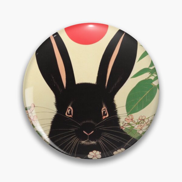 Item preview, Whimsical Bunny of Black Giant Rabbit - Retro Sunset 90s designed and sold by wigobun.