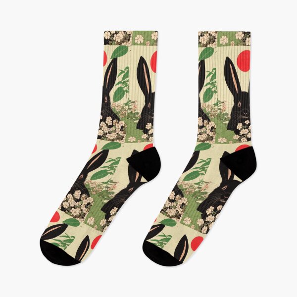 Item preview, Whimsical Bunny of Black Giant Rabbit - Retro Sunset 90s designed and sold by wigobun.