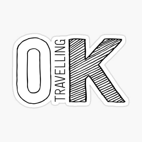 OK TravellingK Sticker