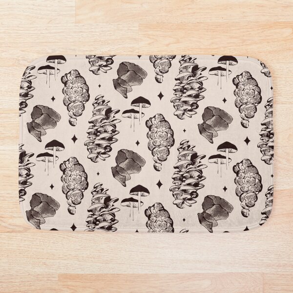Item preview, Magic mushroom repeat pattern designed and sold by LucyFaulke.