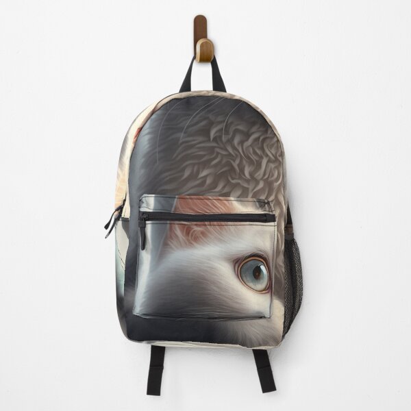 Item preview, cat looking out the window, Illustration of adorable kitten with nice fur and funny face expressions created with Generative AI technology designed and sold by outsiderzone.