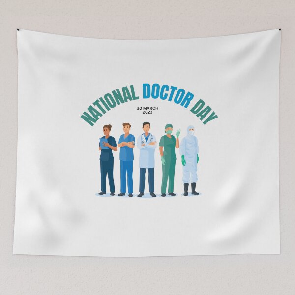 Item preview, national doctor day 30 march 2023 designed and sold by xkiyal Art.