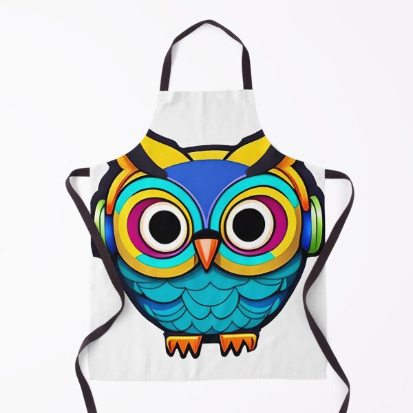 Item preview, Colorful Owl listening Music designed and sold by urbsrepublic.