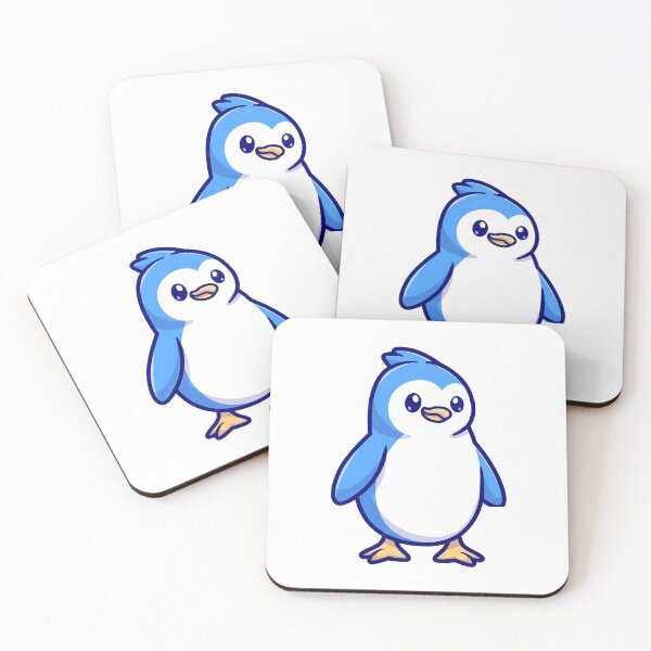 Item preview, A cute penguin with a scarf and earmuffs in a snowy background designed and sold by A-B-H.