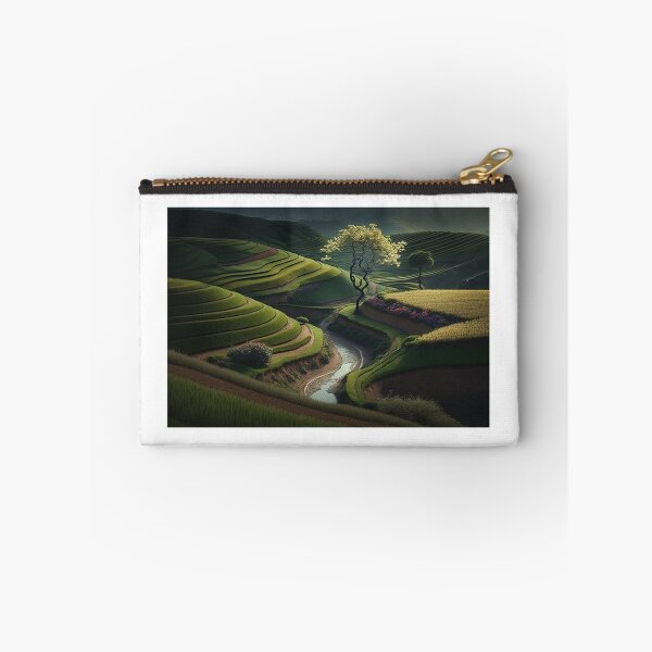 Item preview, Beautiful landscape countryside artwork - Vietnam Terraced fields 03 designed and sold by jetaiart.