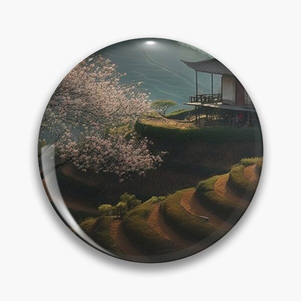 Item preview, Beautiful landscape countryside artwork - Vietnam Terraced fields 05 designed and sold by jetaiart.
