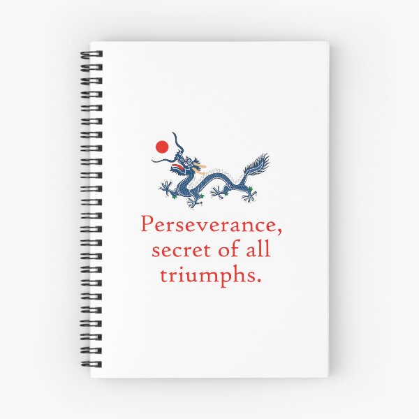 Item preview, Perseverance Secret Of All Triumphs - Perseverance Quote designed and sold by CrankyOldDude.