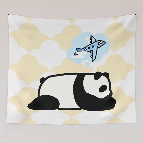 Item preview, A Sleeping panda dreams of being an aviator panda. designed and sold by Kimchi-style-.