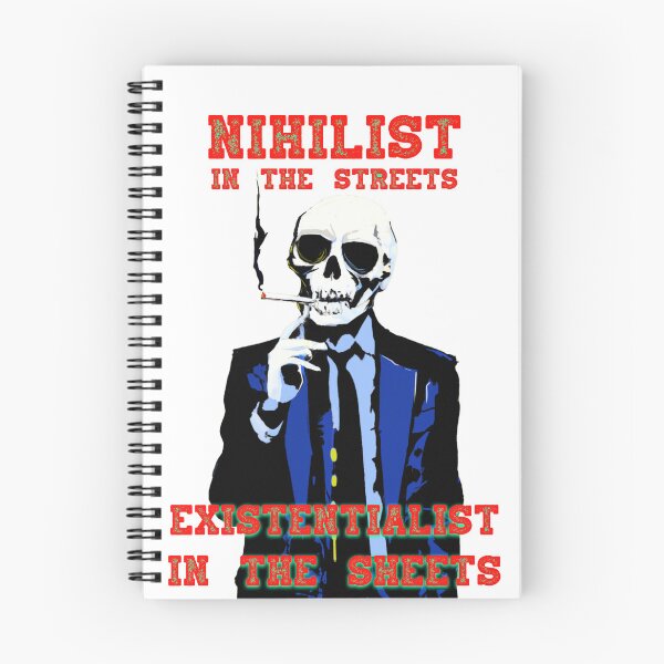 Item preview, Nihilist In The Streets, Existentialist In The Sheets Pop Art Skull designed and sold by PVSKI.