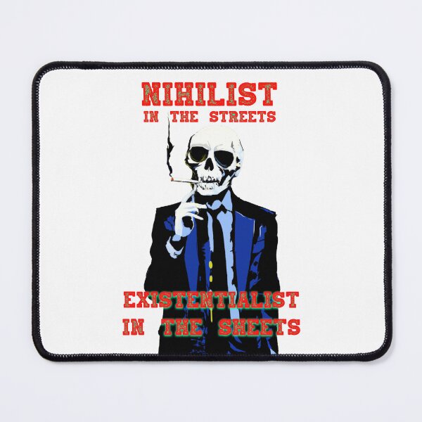 Aperçu de l'œuvre Nihilist In The Streets, Existentialist In The Sheets Pop Art Skull créée et vendue par PVSKI.
