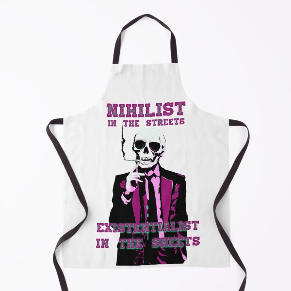 Aperçu de l'œuvre Nihilist In The Streets, Existentialist In The Sheets Pop Art Skull créée et vendue par PVSKI.
