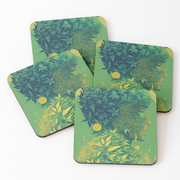 Item preview, Mary Jane Floral Colorful Green Leafs  designed and sold by ShopSunday.