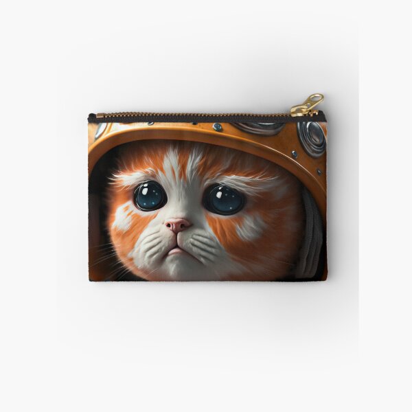 Item preview, working cat, Illustration of adorable kitten with nice fur and funny face expressions created with Generative AI technology designed and sold by outsiderzone.