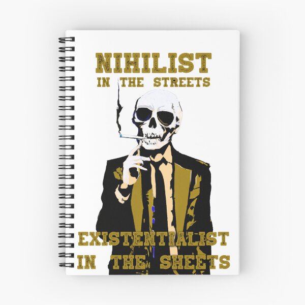Item preview, Nihilist In The Streets, Existentialist In The Sheets Pop Art Skull designed and sold by PVSKI.