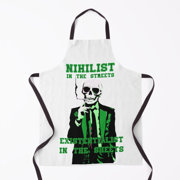Aperçu de l'œuvre Nihilist In The Streets, Existentialist In The Sheets Pop Art Skull créée et vendue par PVSKI.
