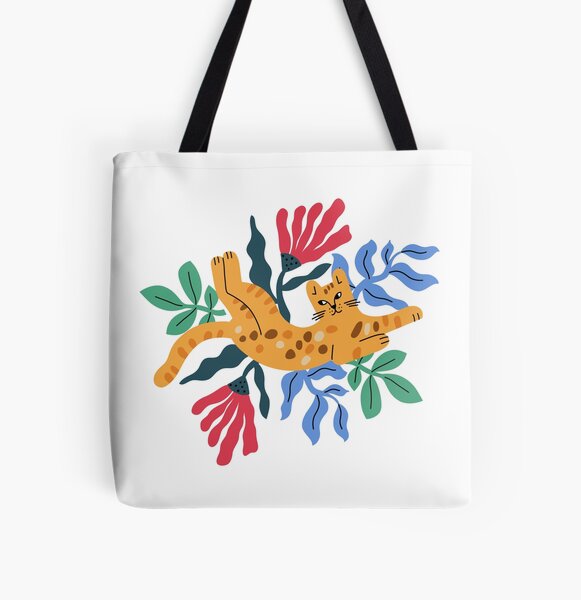 Leopard in a hand-drawn style All Over Print Tote Bag