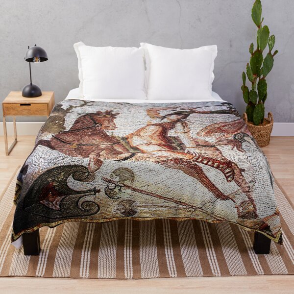 Item preview, AMAZON COMBATTING HORSEBACK Antique Roman Mosaics of Antioch designed and sold by BulganLumini.