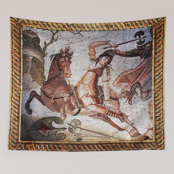 Item preview,  AMAZON COMBATTING HORSEBACK Antique Roman Mosaics of Antioch designed and sold by BulganLumini.