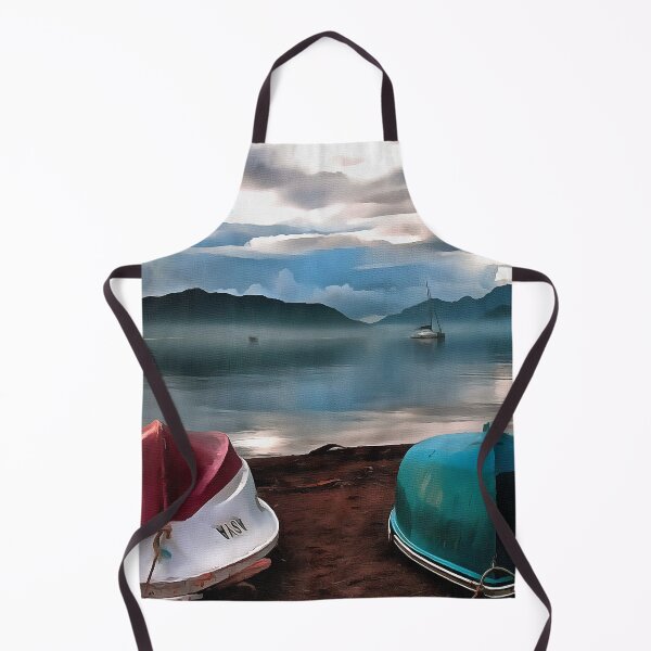 Item preview, Hulls of Boats And Marmaris Winter Seascape designed and sold by taiche.