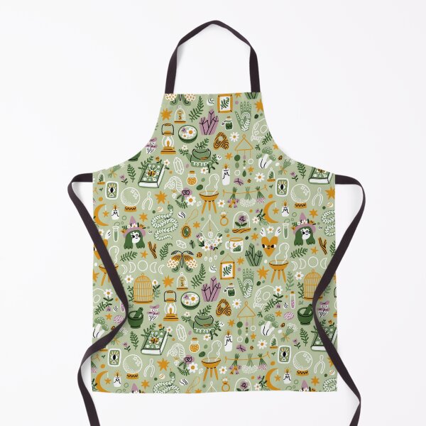 Item preview, Green witch aesthetic pattern designed and sold by stolenpencil.